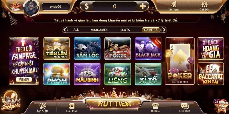 Game bài đổi thưởng Zowin