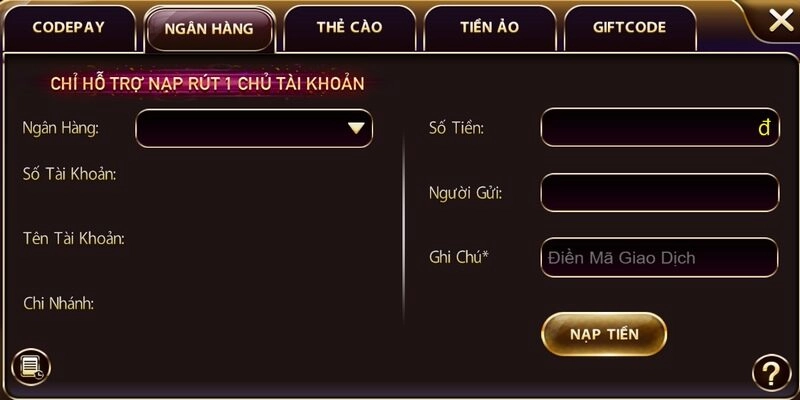 Nạp rút tiền nhanh chóng tại nhà cái Zowin